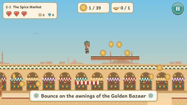 Bounce on the awnings of the Golden Bazaar