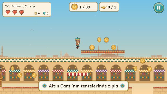 Altın Çarşı'nın tentelerinde zıpla